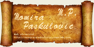 Momira Paskulović vizit kartica